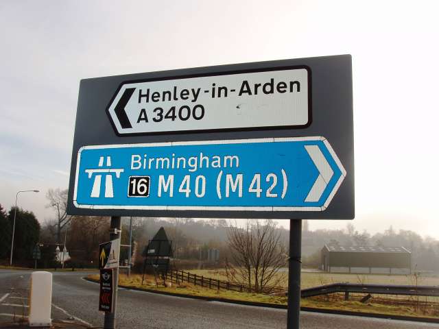 Typical roads signs in the rural-urban fringe